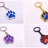 3D Printed Paw Keychains in Multiple Colors