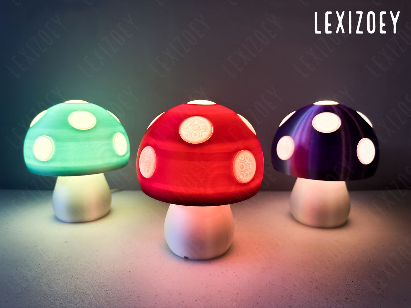 Glow Shroom Magic - 3D Printed Mushroom Lamp